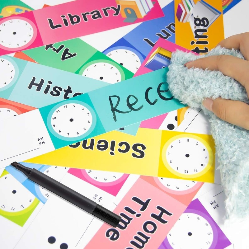 Daily Schedule Pocket Chart Educational Pocket Chart for Classroom Office Hom... gallery