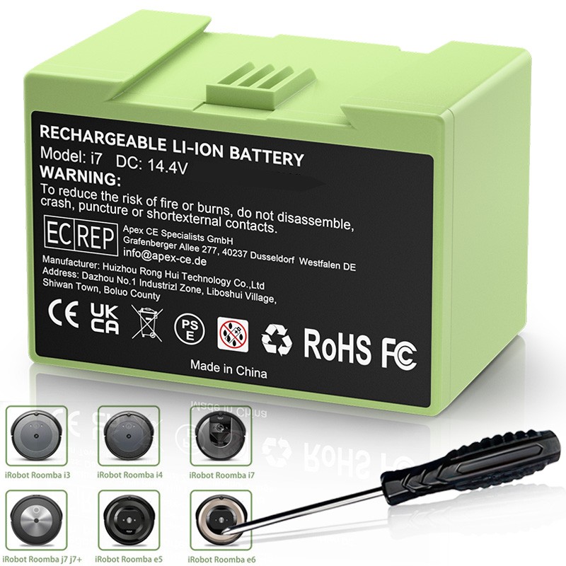 1-2Pack 5.0Ah i7 Replacement Battery For iRobot Roomba e5 e6 i3 i4 i6 i7+ ABL-D1 gallery