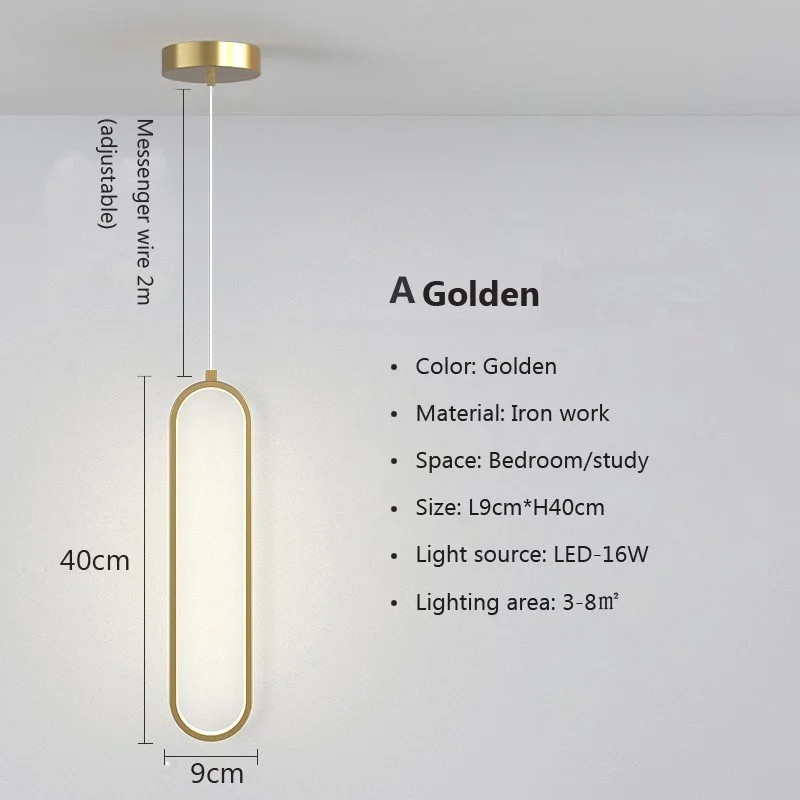 Modern Minimalist LED Pendant Light Chandelier For Bedroom Restaurant Living gallery