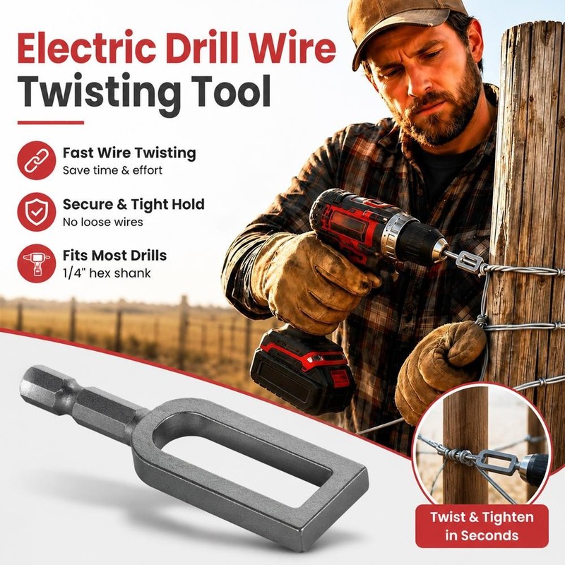 Electric Drill Wire Twisting Wire Twister Tool for Drill,Heavy Duty WireTwister gallery