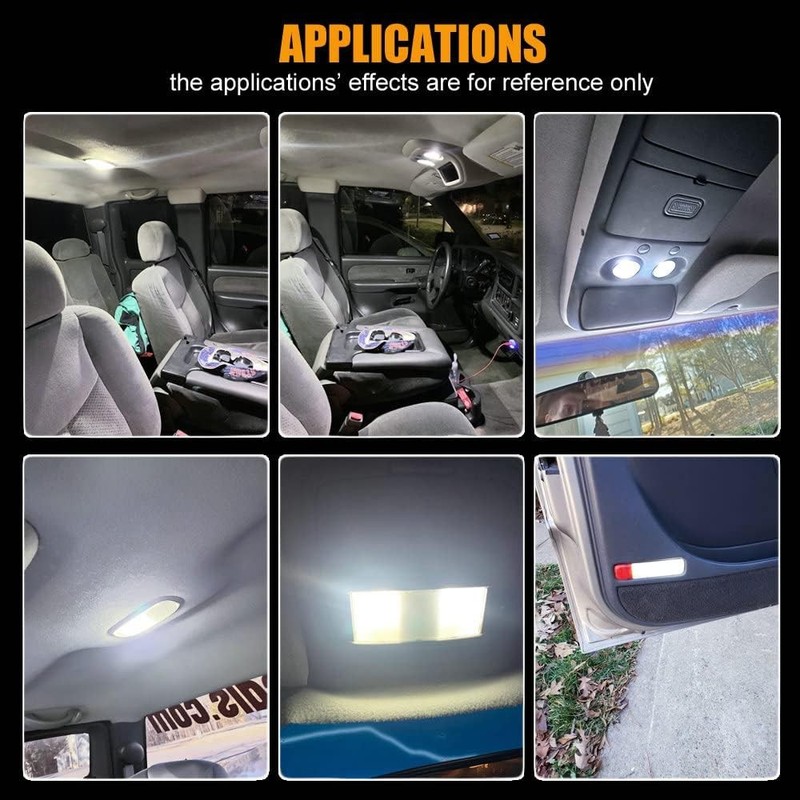 14-pc White LED Interior Light Kit Compatible with Silverado and Sierra 1999 200 gallery