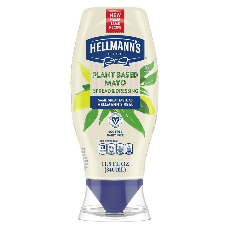 Hellmann's Plant Based Mayo Vegan Dressing & Spread 11.5 oz Squeeze Bottle gallery