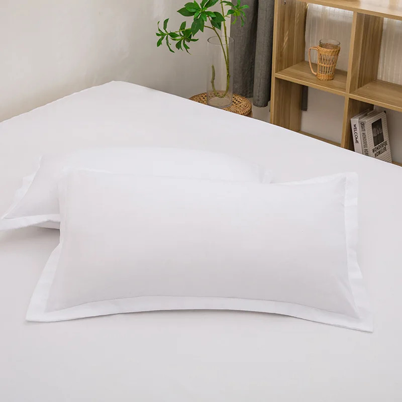 2PCS 2025 new 48 × 74cm solid color comfortable and skin-friendly pillowcase env gallery