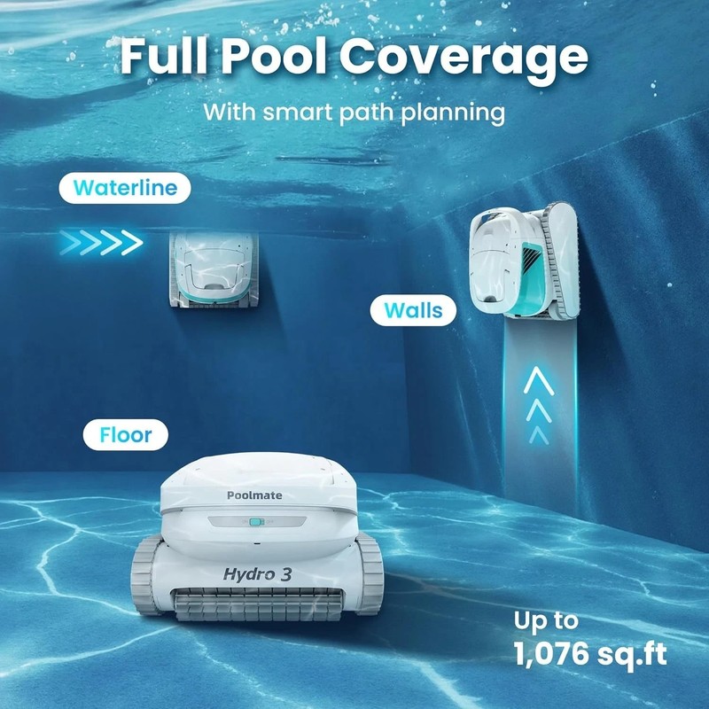 Hydro 3 Cordless Automatic Robotic Pool Vacuum Cleaner gallery