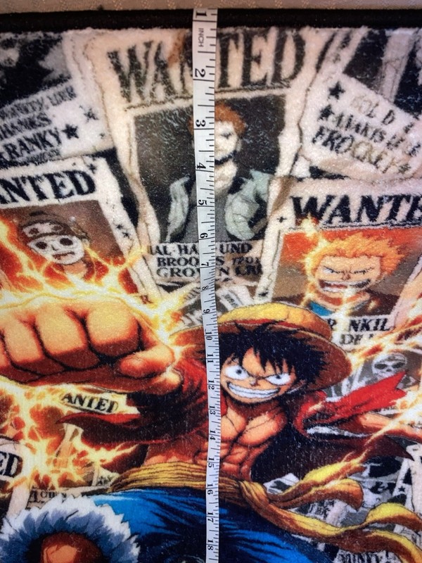 Monkey D Luffy One Piece Wanted Rug 22” Wide By 32” Long Soft/New gallery