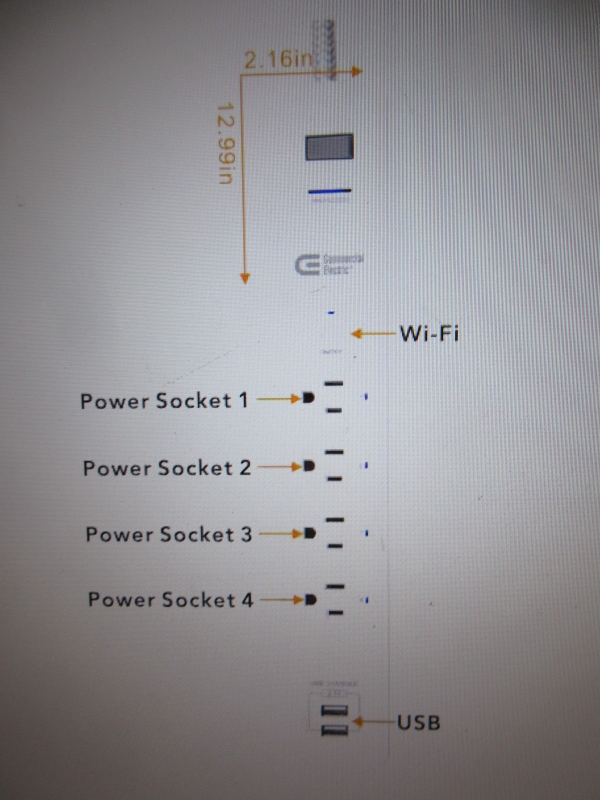 CE 3 ft 4-Outlet White Surge Protector Smart with USB Powered by Hubspace gallery