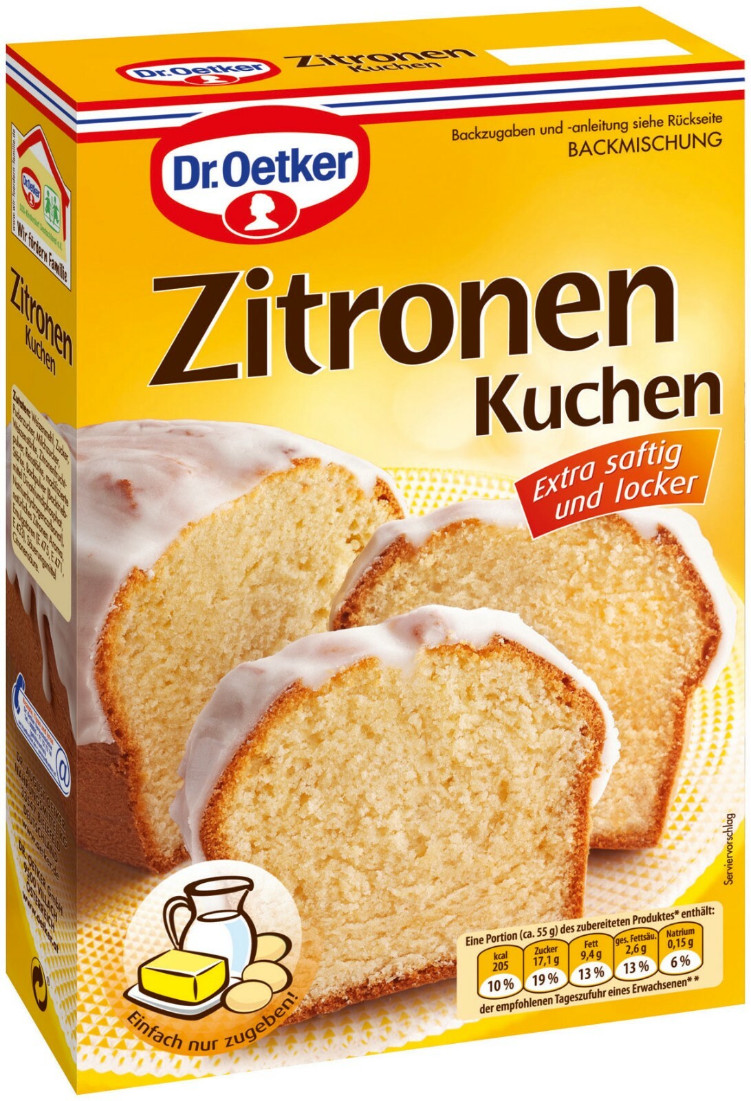 Dr. Oetker Lemon Cake Baking Mix Backmischung New from Germany gallery