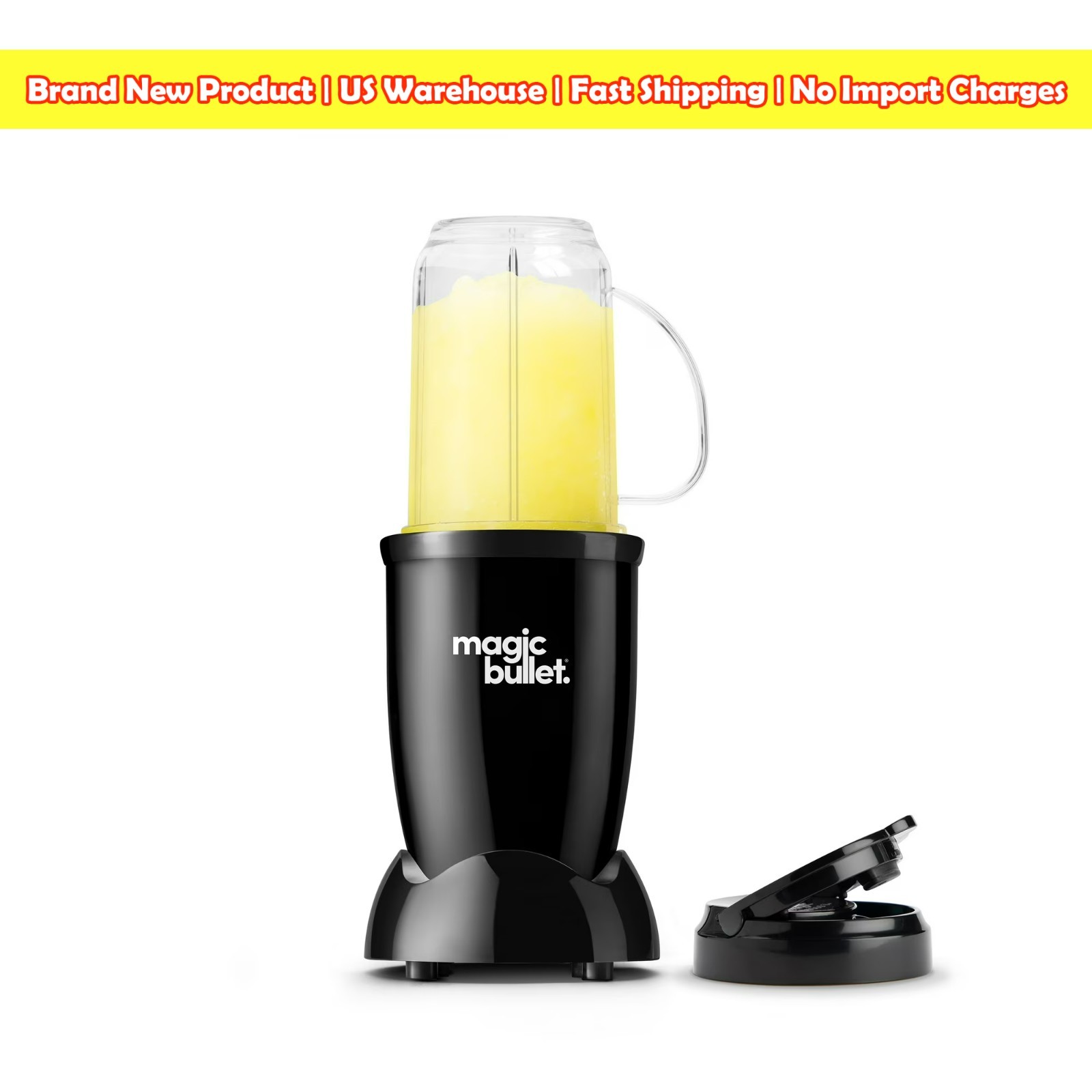 Magic Bullet 4 Piece Personal Blender Smoothie Maker 16oz 250W MBR-0401WM NEW gallery