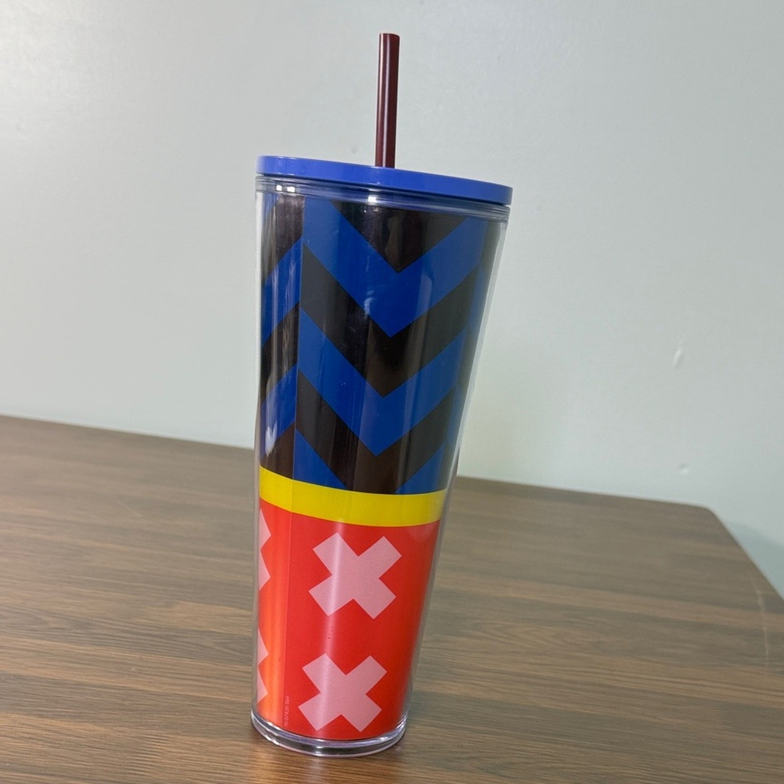 Starbucks 2021 Summer Target Exclusive Chevron 24oz Venti Tumbler Cup gallery
