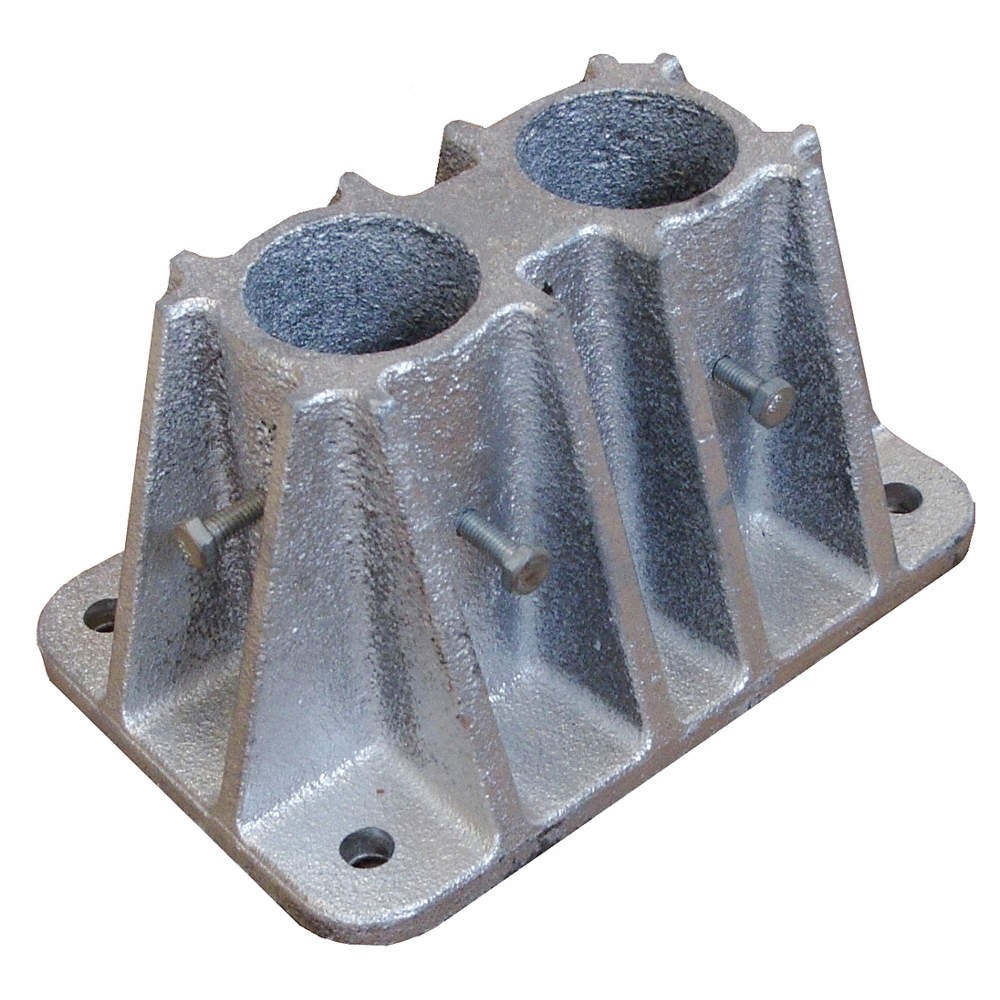 GRAINGER APPROVED 2HER8 Socket Mounting Base,Double,5"W 2HER8 gallery