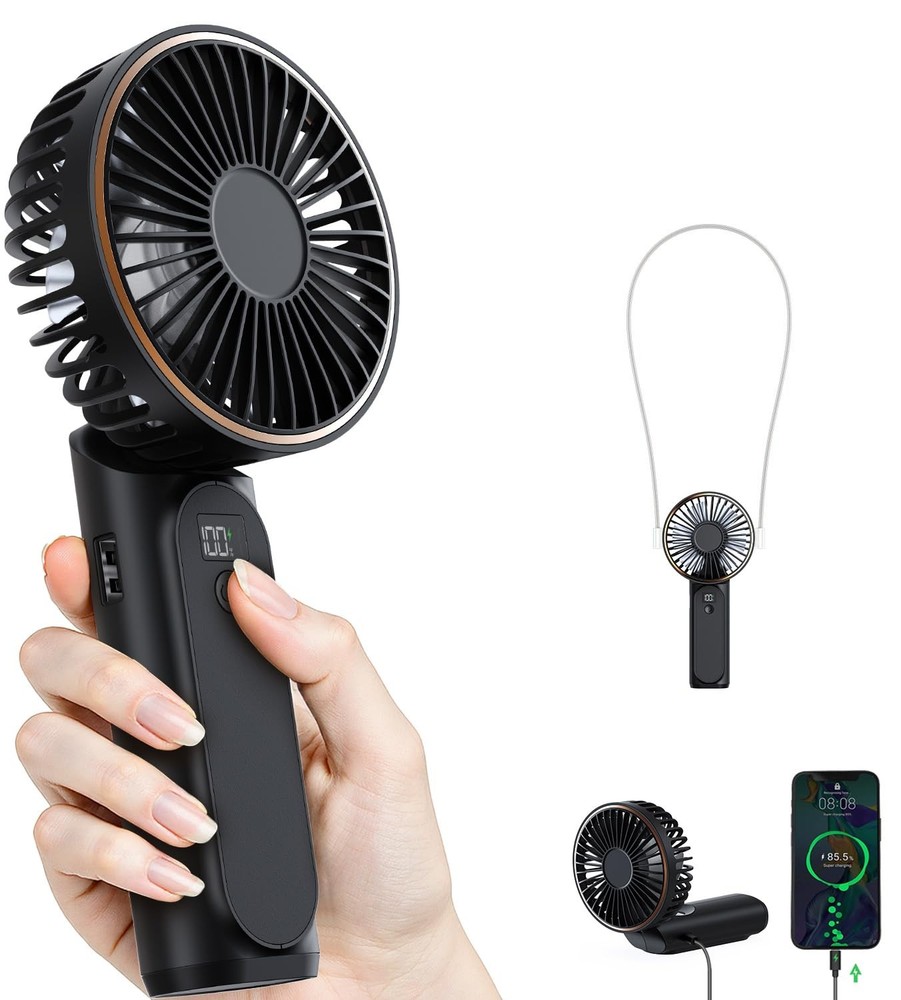 Portable Handheld , Portable Rechargeable, 4000mAh, 180° Adjustable, 6 Speed