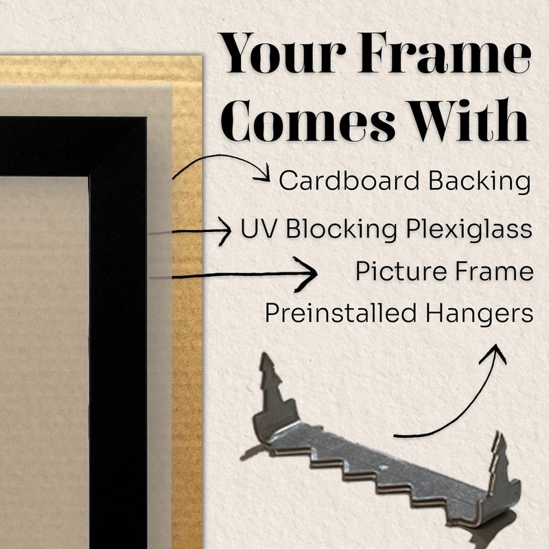 Rustic Bronze Custom Picture Frames with UV Blocking Plexiglass & Hangers gallery