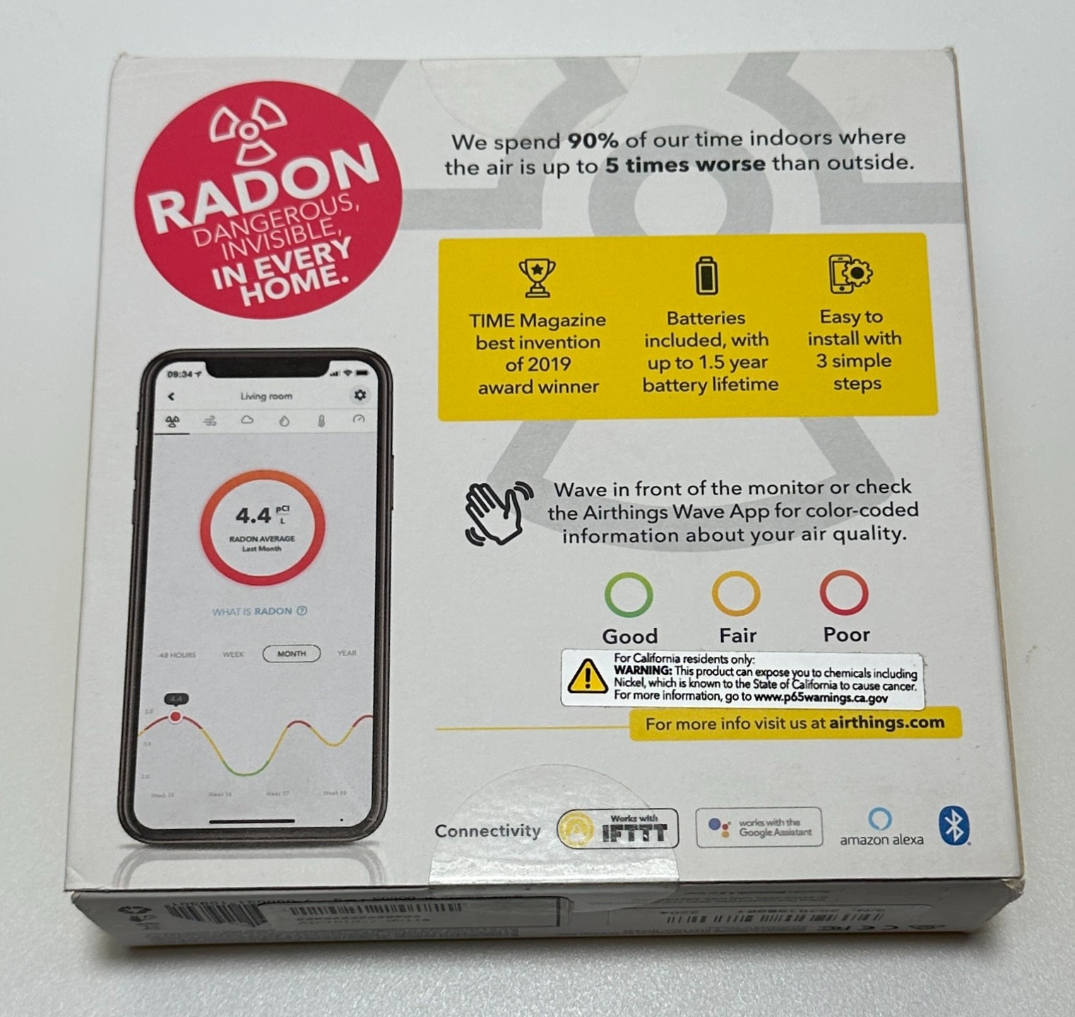Airthings Wave Plus 2930 Smart Radon & Air Quality Monitor New (Bulk Available) gallery