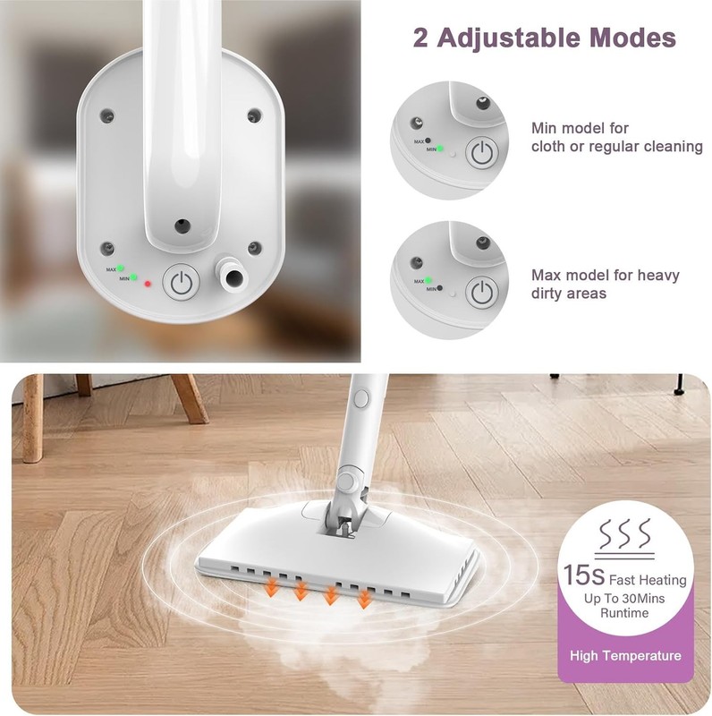 Steam Mop 6-in-1 Multi-Surface Floor Cleaner with Removable Tank 1200W gallery