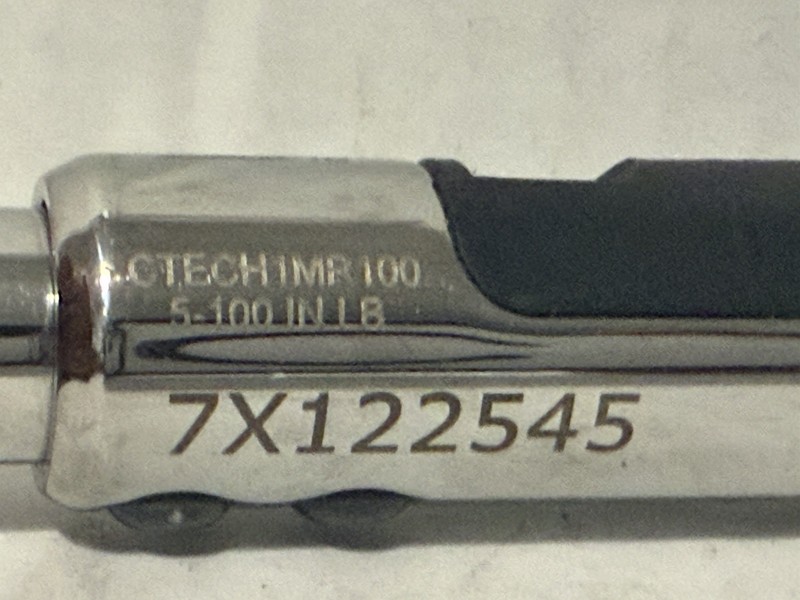 SNAP-ON 1/4" DRIVE CTECH1MR100 MICRO DIGITAL TORQUE WRENCH 5 - 100 In Lb gallery