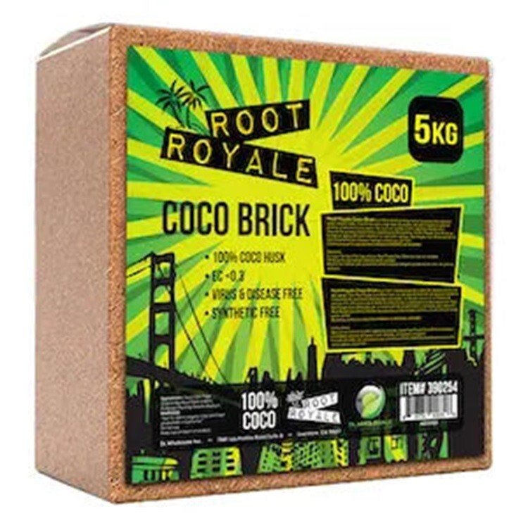 ROOTS ROYALE Bale Coco Coir 5KG 11-lbs. Block Soiless Growing Media FAST SHIP gallery