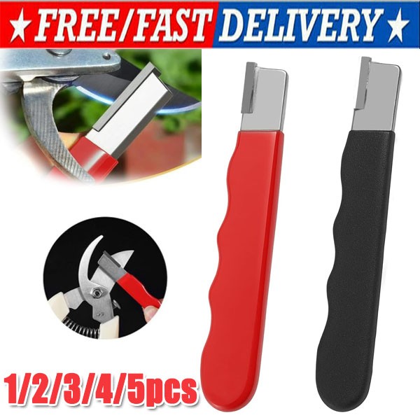 Black/red Garden Tool Sharpener QuickGardening Scissors Sharpener for Lawn Mower gallery