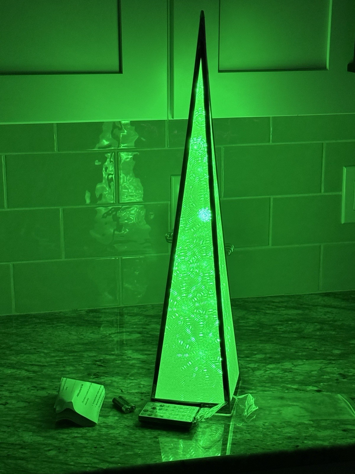 Luxa Pyramid Lamp 24” Modern LED Table Accent Lamp | Ambient Lighting | RGB gallery
