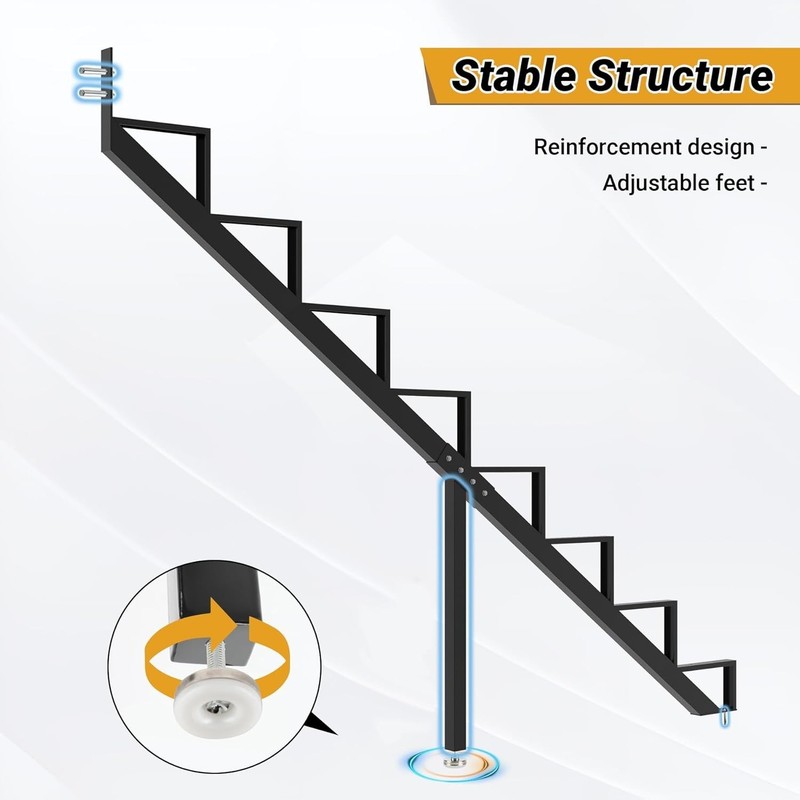Unique Triangular Design Stair Riser 8-Step - Durable & Elegant Outdoor Steps gallery