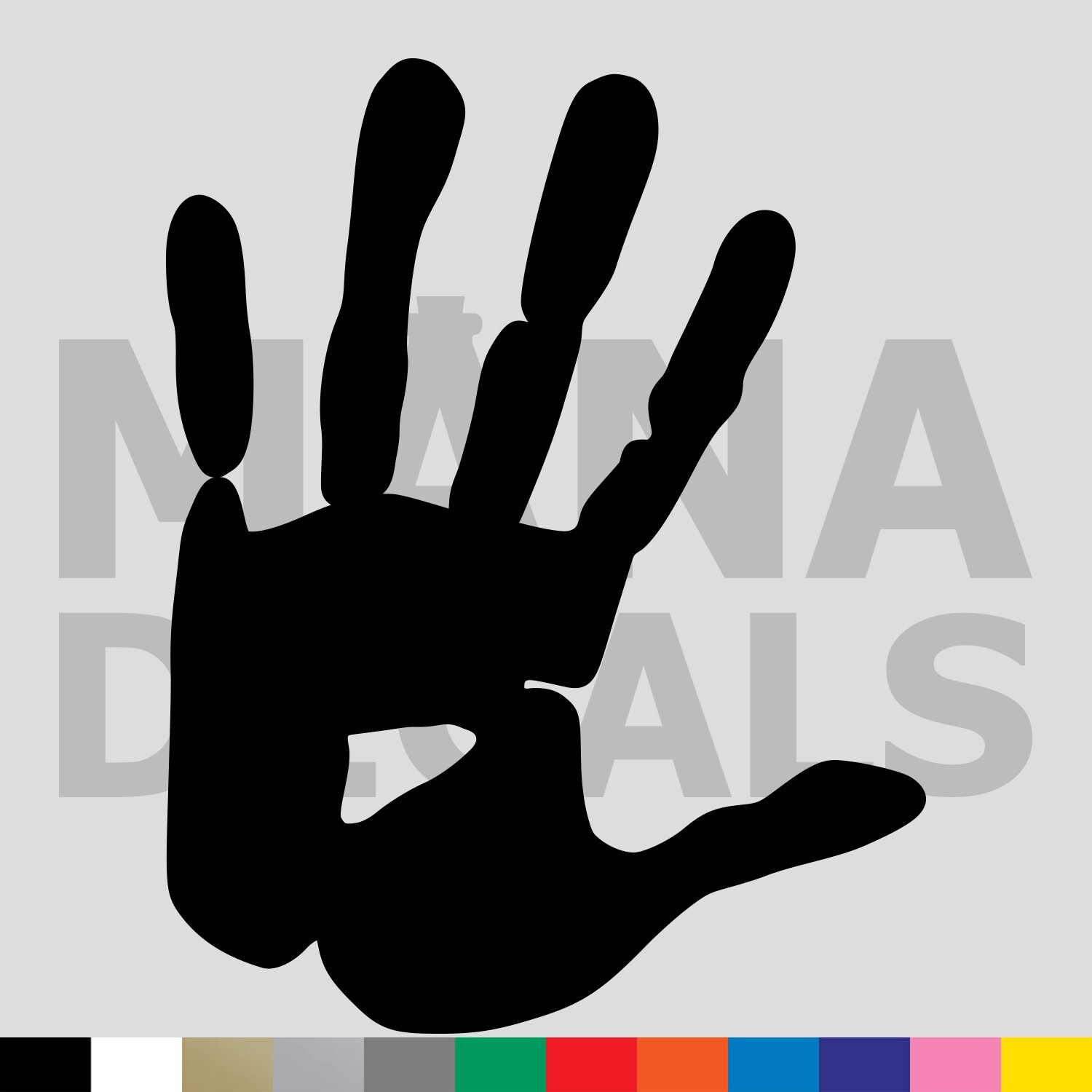 Handprint Vinyl Die Cut Decal Sticker - Horror Zombie Hand Print Blood Paint gallery