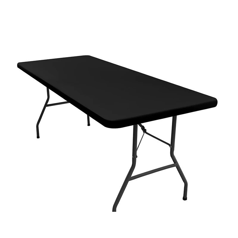 Elastic Fitted Rectangle Table Cover 6ft 85x85cm Washable Polyester JT898 gallery