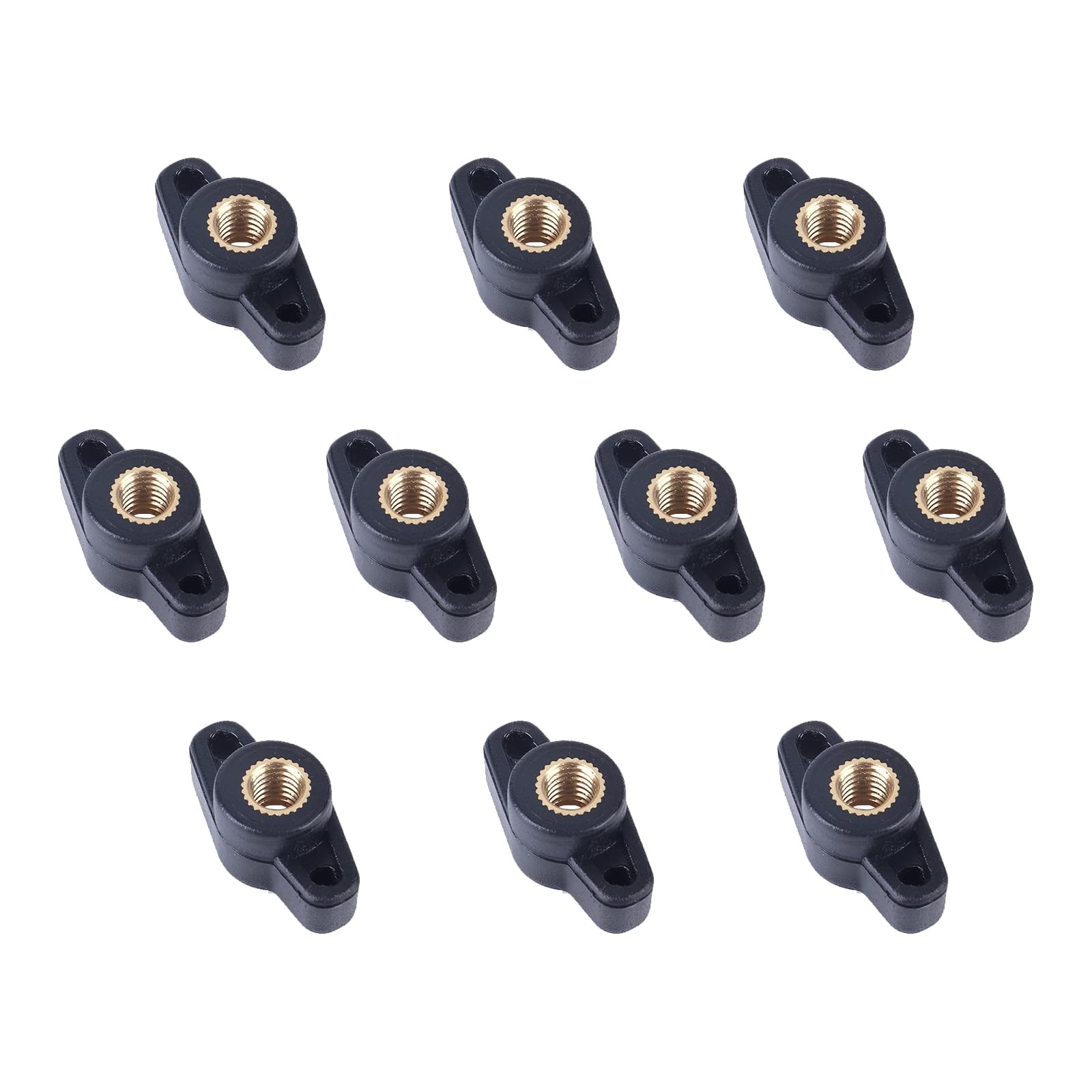 10 PCS 1/4-20 Inch Wing Knobs Through Hole T Knobs Hand Screw Nut Plastic gallery