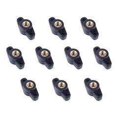 10 PCS 1/4-20 Inch Wing Knobs Through Hole T Knobs Hand Screw Nut Plastic