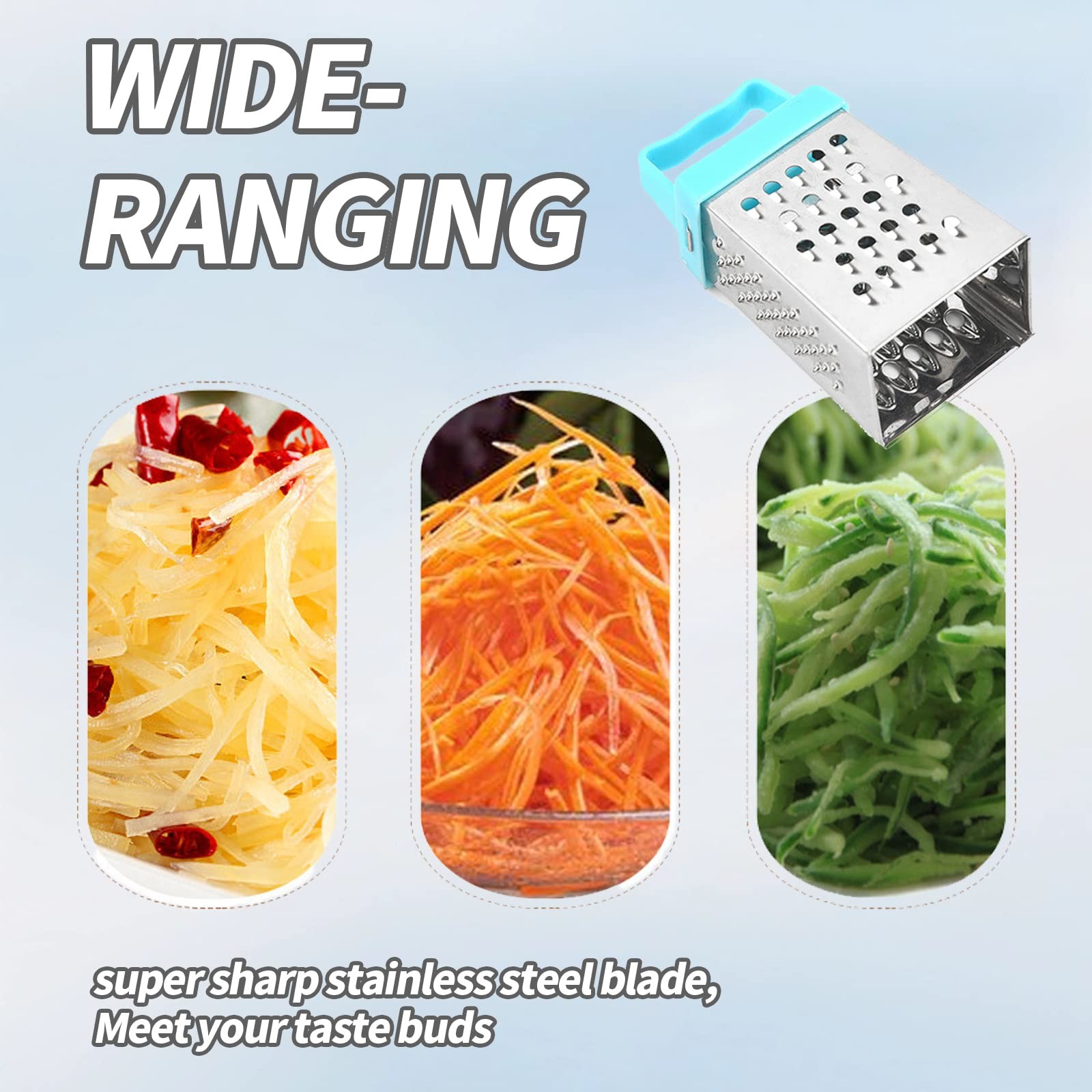 Mini Box Grater Set Stainless Steel Cheese Graters for Kitchen Slicing Cheese gallery