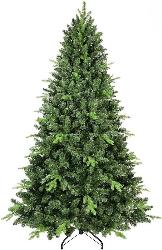 7ft Green Spruce Realistic Artificial Christmas Tree with Stand 1816 PE&PVC Tips gallery