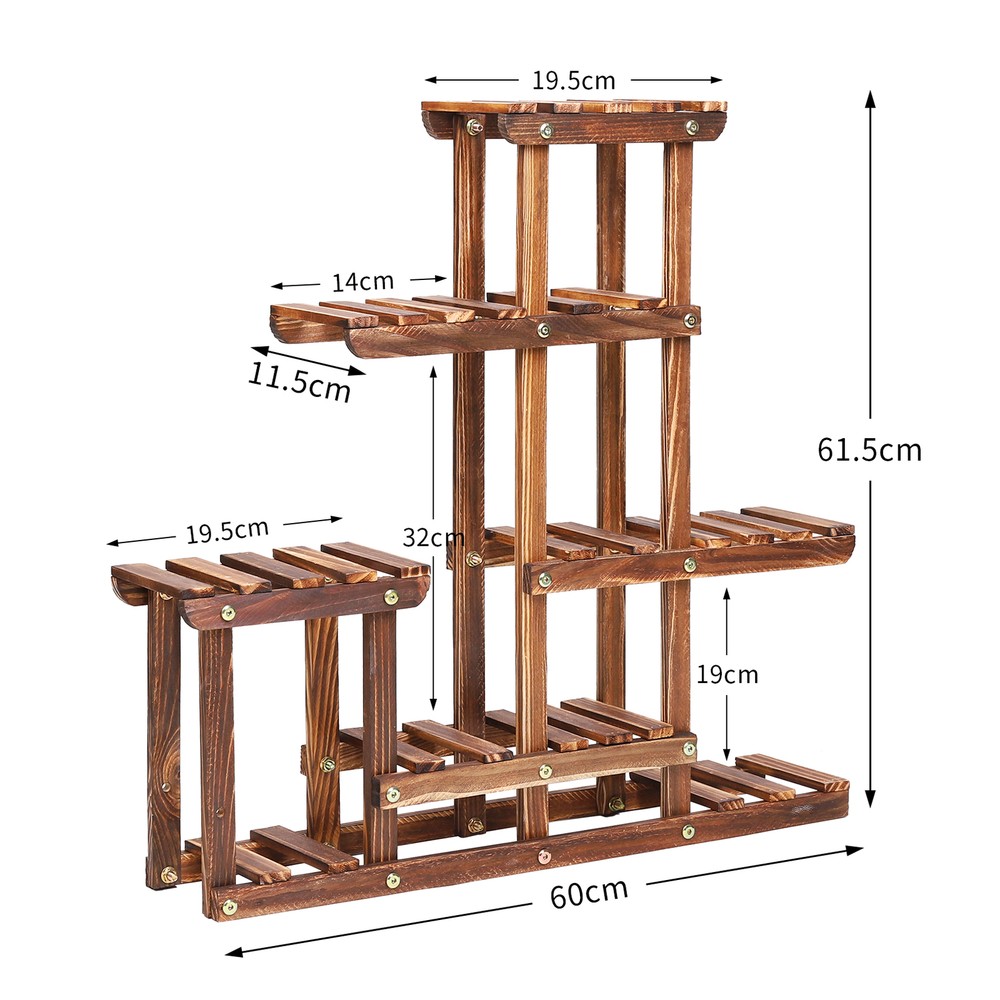 Multiple Succulent Shelf Flower Pot Holder Rack Plant Stand Small Bonsai Display