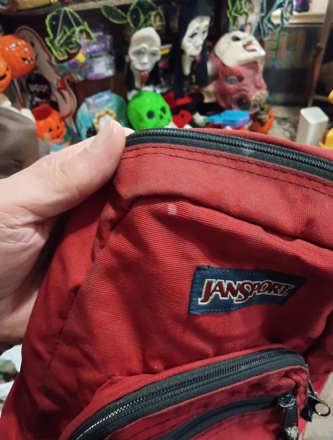 Vintage JanSport Halfpint Mini Backpack Red 2