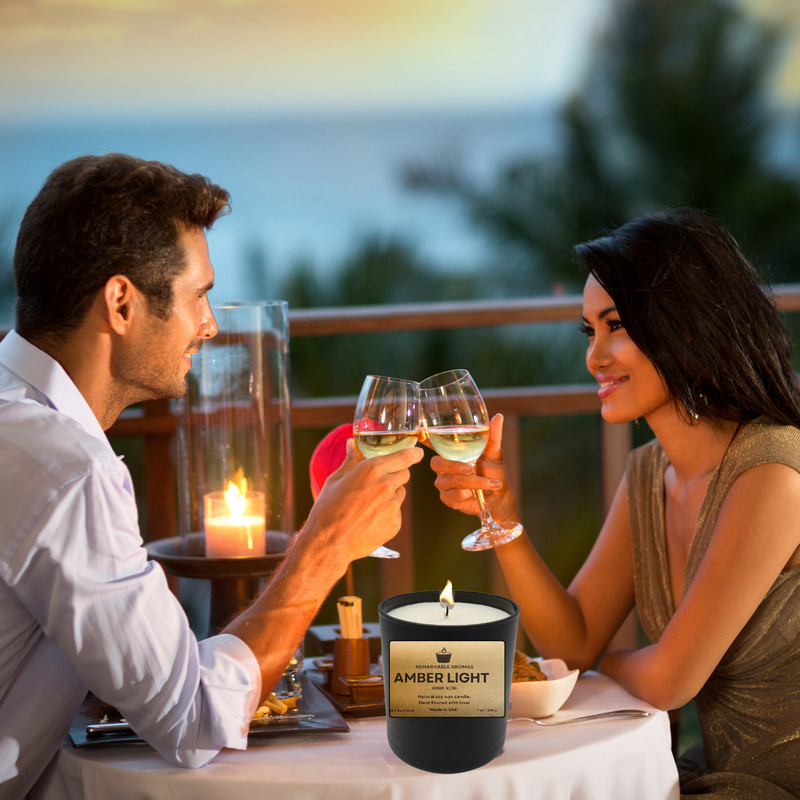 Aromatic Men's Candle Set, 4 Scents, Up to 200 Hours Burning, 100% Natural Soy gallery
