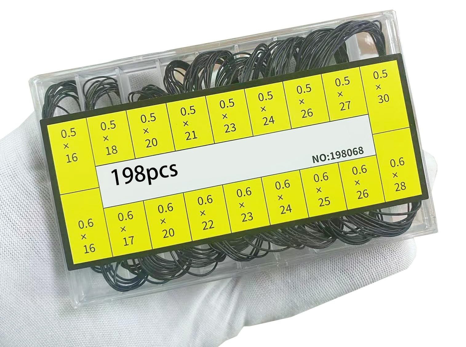198PCS O Ring Watch Case Gasket Rubber Seal O Ring Watch Gasket Set 18 Type S... gallery