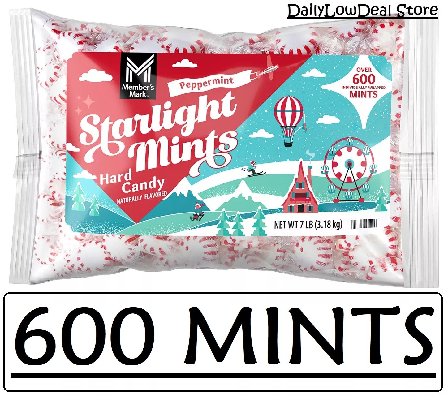Member's Mark Starlight Mints Hard Candy, 7 lbs. (Total 600 Mints) gallery