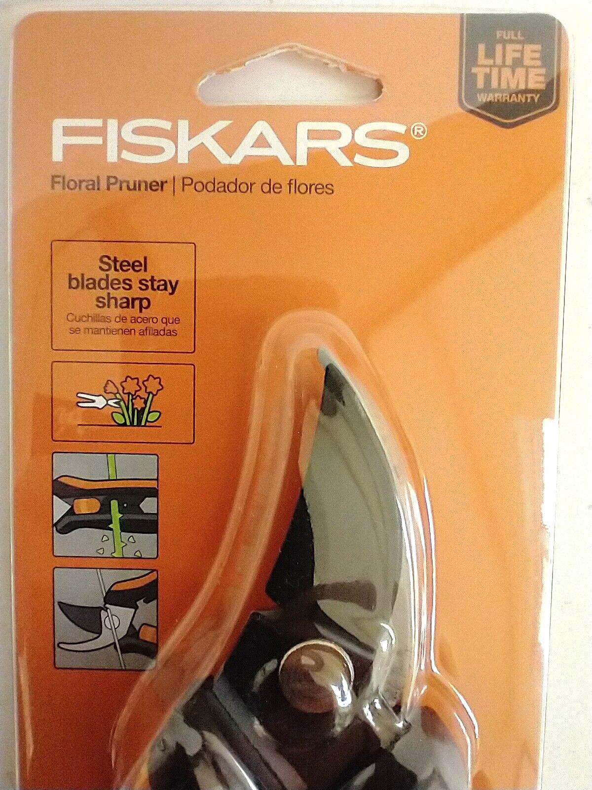 FISKARS Floral Pruner - Steel Blade - Stem Stripper - Easy Open Lock - Lot of 2 gallery