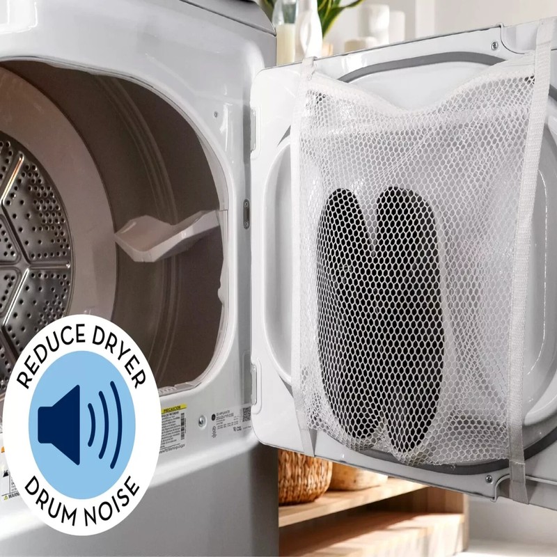 Large Laundry Mesh Sneaker Shoe Wash & Dry Zip Bag, Washer-Dryer Door Straps gallery