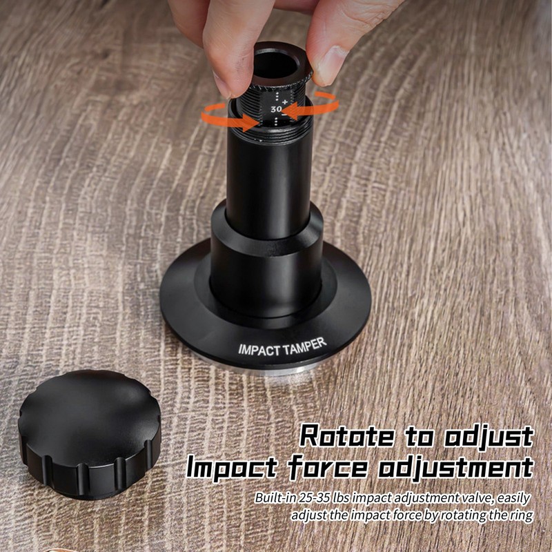 1-51mm Base Coffee Tamper 25-35lb Adjustable Pressure 4 Spring System NINC gallery