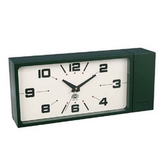NEW DULTON Double Face Wall Clock Rectangle Green Magnet Type H21-0362DGN JAPAN