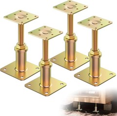 4 Pack House Jacks Leveling Adjustable Floor Jack Post Floor Jack House