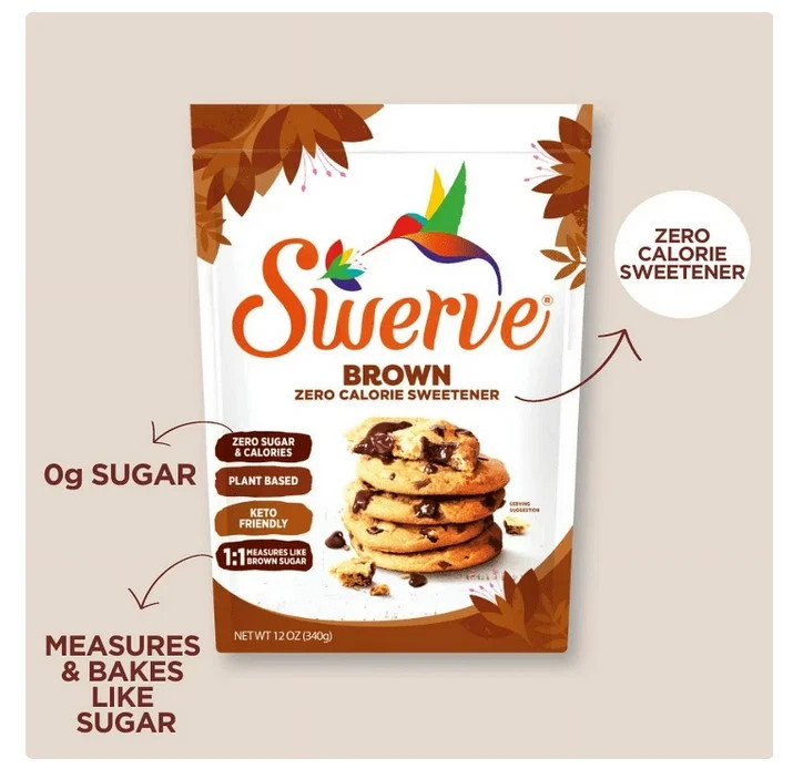 Swerve Ultimate Sugar Replacement Sweetener, Brown Sugar Substitute, Zero Calori gallery