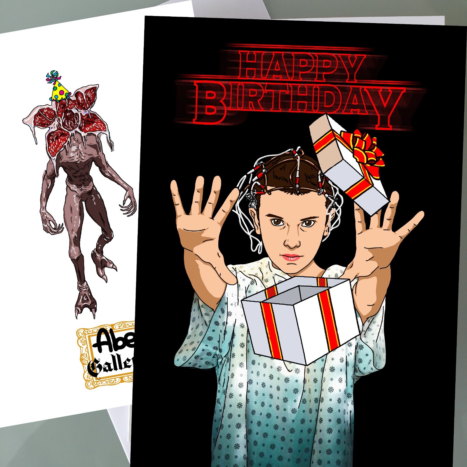 Stranger Things Birthday Card - Funny Birthday Card Girls Movie Fan Art Happy gallery
