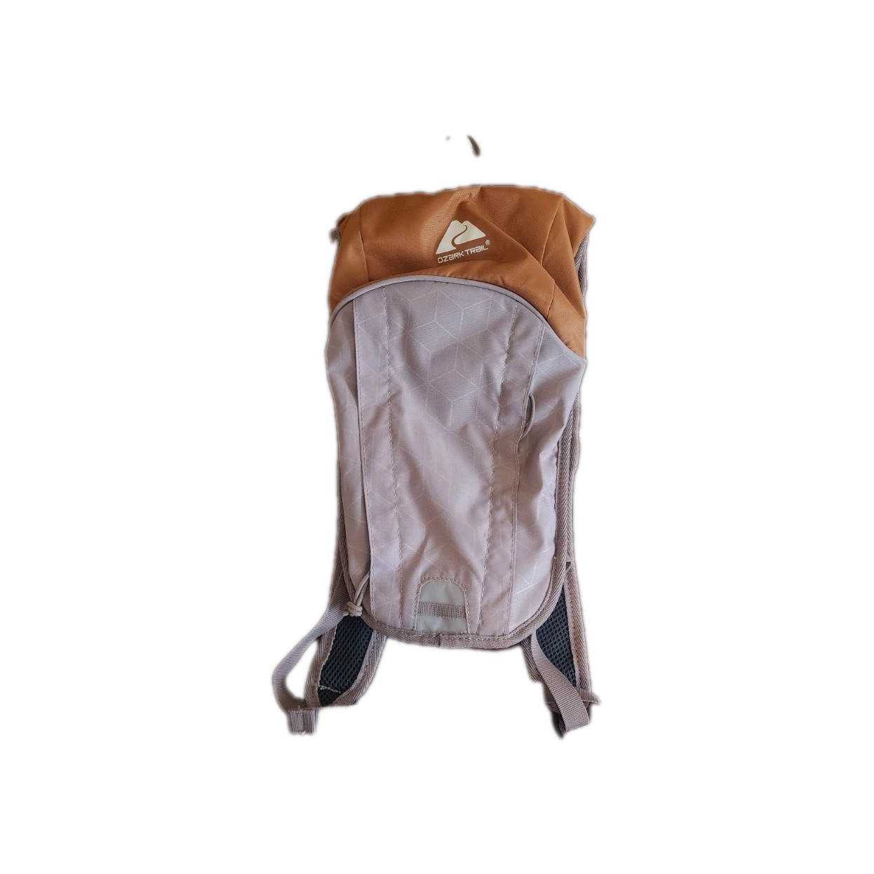 Ozark Trail Lightweight Hiking Hydration Backpack Tan & Gray Compact Daypack