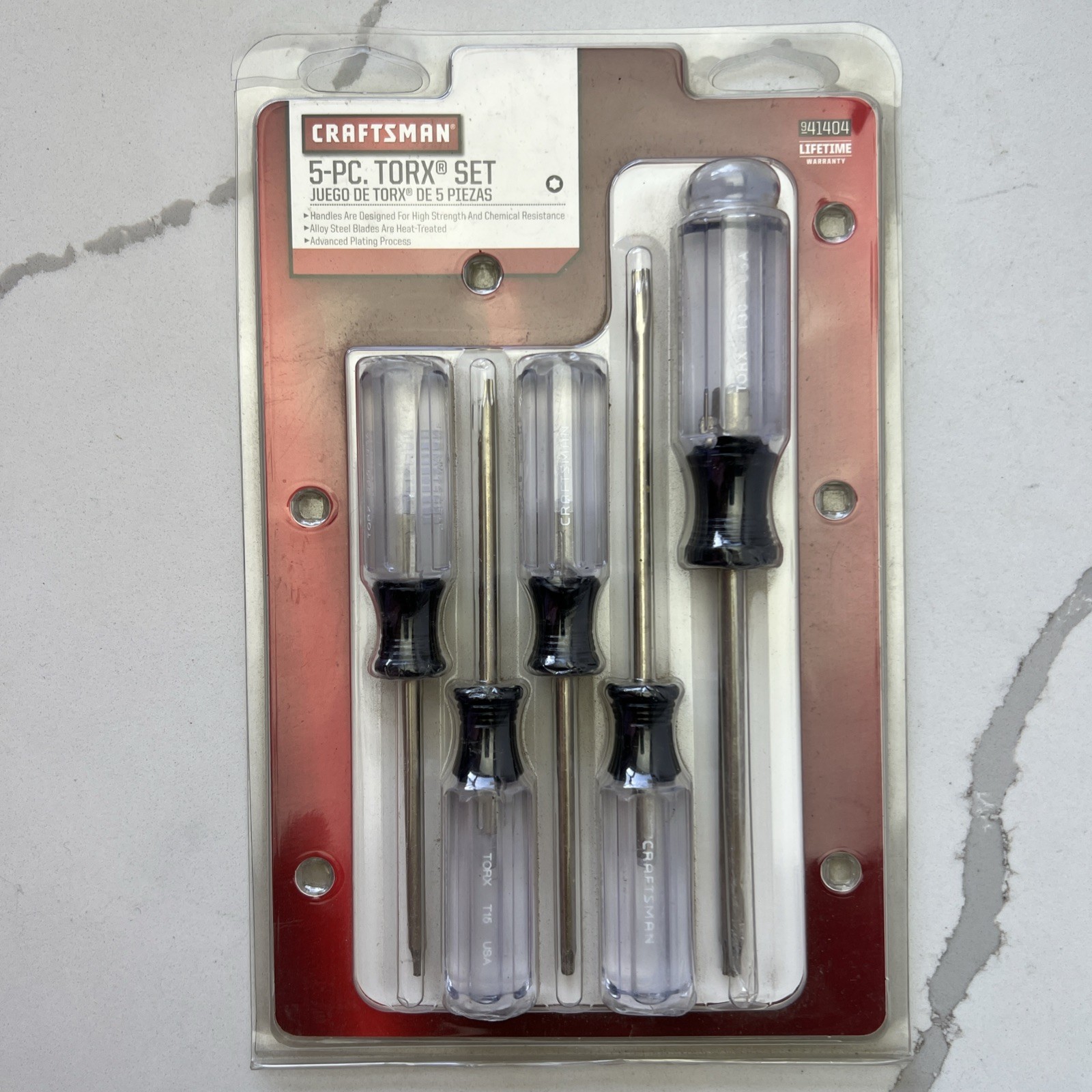 Sears Craftsman 5 Piece Torx Screwdriver Set T10-T30 (9-41404) Made in USA NOS gallery
