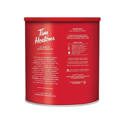 Tim Hortons Original Blend, Medium Roast Ground Coffee, Canada's Favorite Coffee gallery