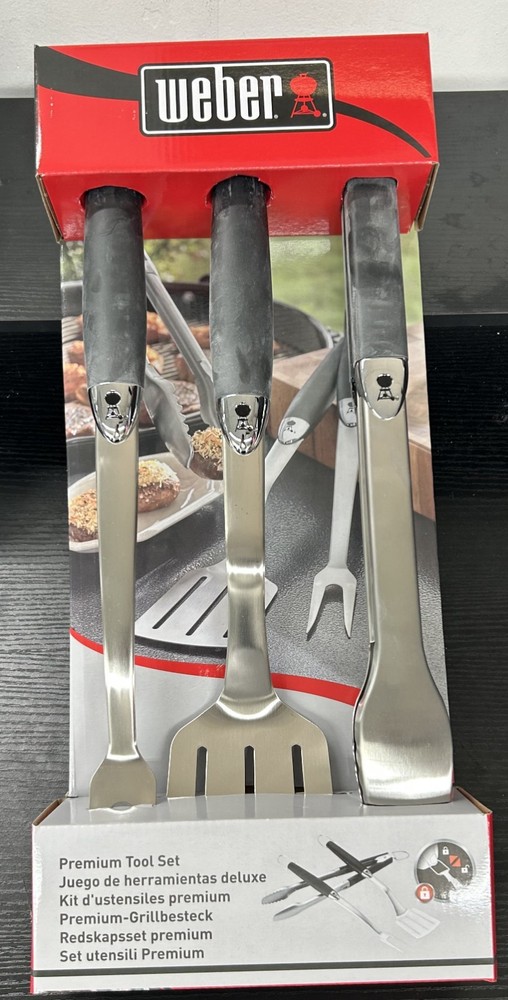 Weber Premium BBQ Tool Set - 3-Piece (6630)