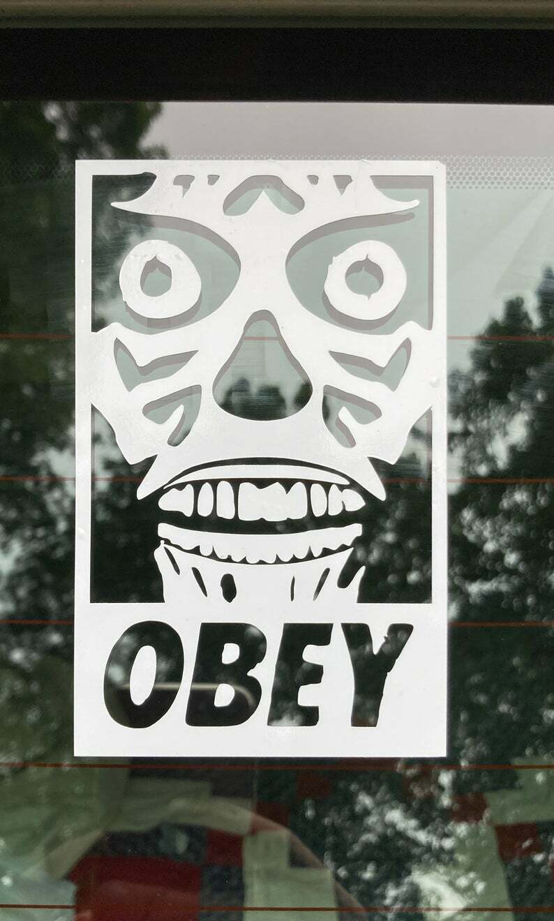 ~OBEY They Live Propaganda~ Retro Vinyl Decal Sticker-Choose a Color gallery