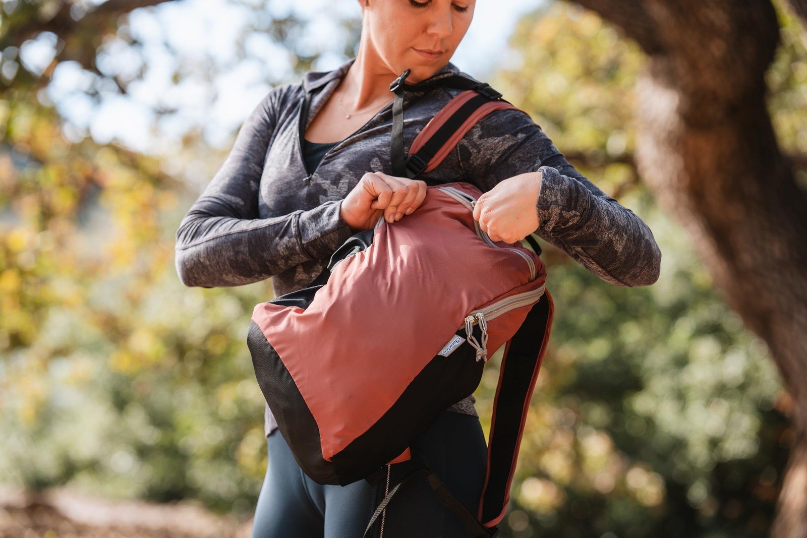EcoFriendly Travel Pack Backpack Lightweight Packable Daypack Refine Sage Bag 4