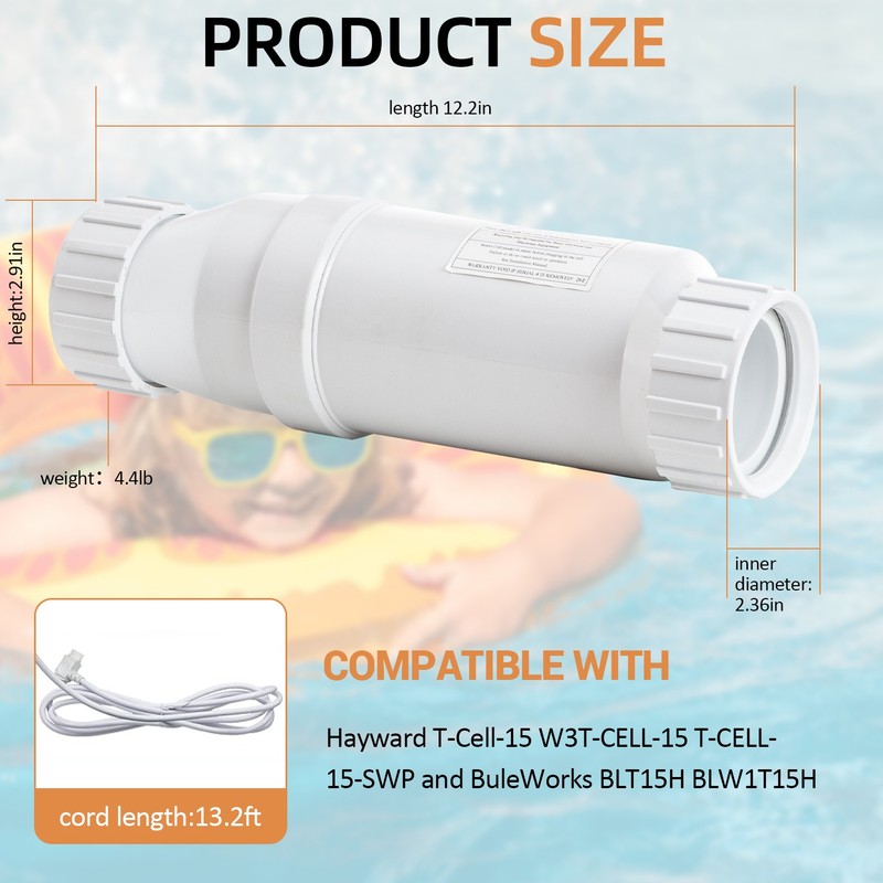 Salt cell for pool Compatible with Hayward 15000-40000Gal Pool Salt Filters US gallery