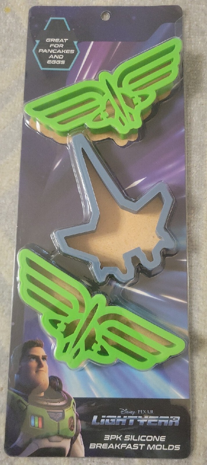 Disney Buzz Lightyear 3 pack Breakfast Silicone Molds NWT gallery