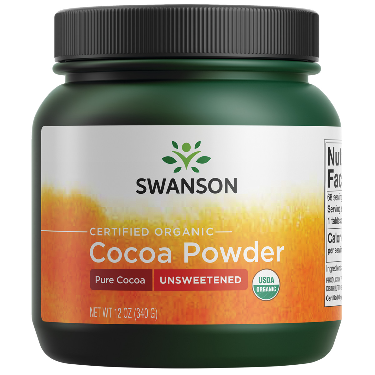 Swanson 100% Certified Organic Cocoa Powder - Unsweetened 12 oz Powder gallery